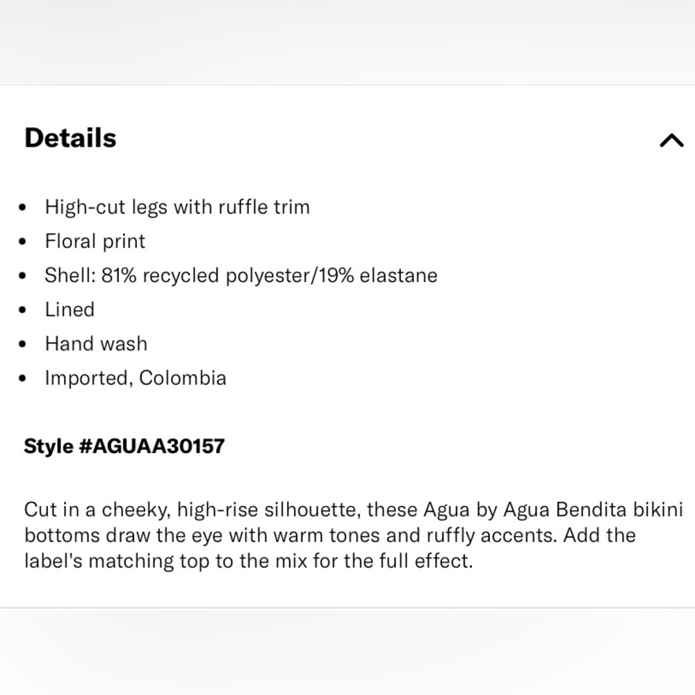 Agua by Agua Bendita Jengibre Sabanero Dorado Bikini Bottom - Picture 5 of 6